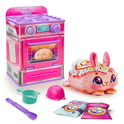 Image de Fabrique A Pâtisserie Rose Moose Toys Cookeez Makery Four Interactif, Peluche Parfumée Et Accessoires