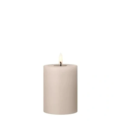 Afbeelding van Ester &amp; Erik Led Pillar kaars H10cm linen grey