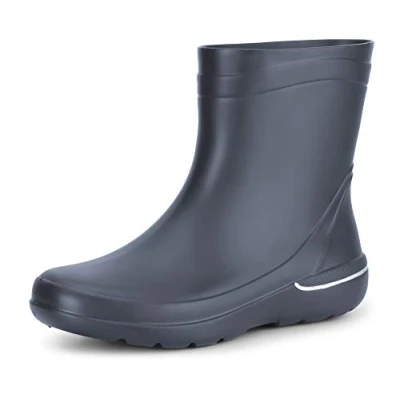 Image de Ladeheid Bottes de pluie légères en caoutchouc EVA pour femme imperméables LA CA 07, bleu marine, 37 EU