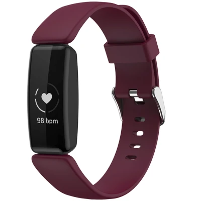 Afbeelding van iMoshion bandje Geschikt voor Fitbit Inspire 2 Siliconen Donkerrood