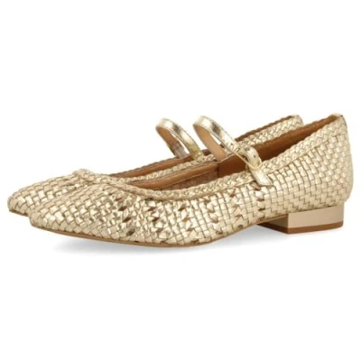 Afbeelding van Gioseppo Skalica Ballerina&#039;s met enkelbandjes, Dames, Maat: 39, Platino Leer