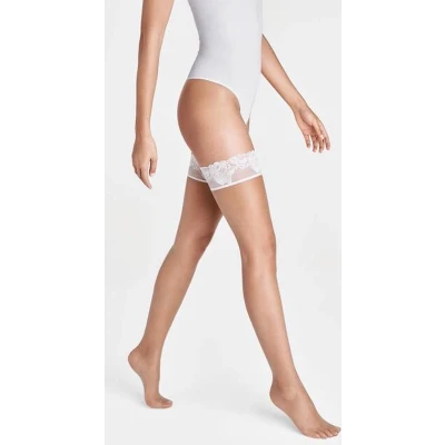 Afbeelding van Wolford dames Nude 8 Lace stay ups in denier de kleur Creme, maat: S