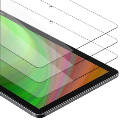 Afbeelding van Cadorabo 3x Screenprotector geschikt voor Huawei MediaPad M5 LITE 10 (10.1 Zoll) in KRISTALHELDER Getemperd Pantser Film (Tempered) Display beschermend glas 9H hardheid met 3D Touch