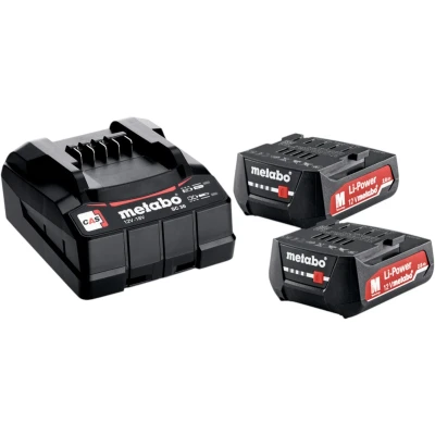 Afbeelding van Metabo Basis Set: Accu Packs + Lader Basisset 12 V: 2 X 2,0 Ah, Sc 30 In Doos