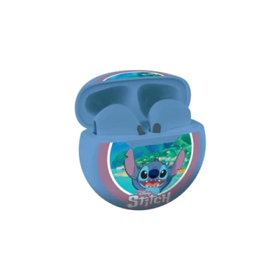 Afbeelding van Lexibook, Disney Stitch, draadloze stereo hoofdtelefoon, hoogwaardig geluid, geïntegreerde microfoon, touch bediening, oplaadbox, geluid beperkt tot 85 dB, blauw, HPBT05D