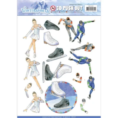 Afbeelding van Pushout Jeanine`s Art Wintersports Ice Skating