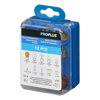 Afbeelding van Pro Plus Reservelampenset t.b.v. Aanhanger &amp; Caravan 12 Volt delig