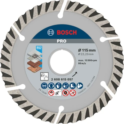 Afbeelding van BOSCH 2608615058 diamantdoorslijpschijf Standard For Universal 115x22,23mm (10 st.)