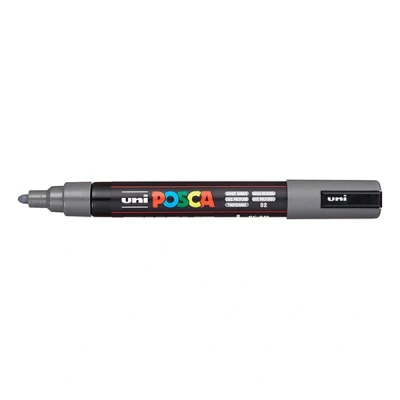Image de Posca PC 5M marqueur peinture gris foncé (rond 1,8 2,5 mm)