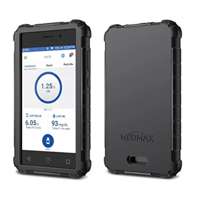 Afbeelding van MEDMAX Omnipod Dash PDM (Personal Diabetes Manager) beschermhoes lichtgewicht schokbestendige antislip siliconen met afgeschuinde rand voor apparaat