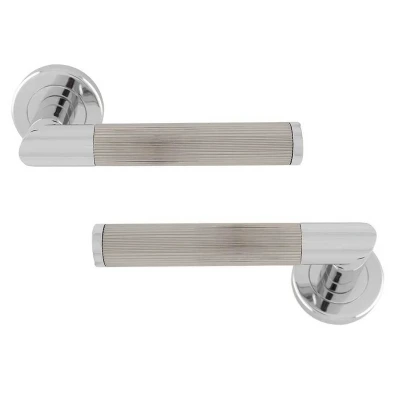 Afbeelding van Serozzetta “Trend Lines deurkruk Chrome/nikkel