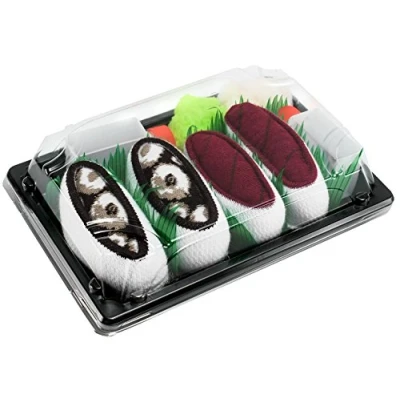 Afbeelding van Rainbow Socks Dames heren sushi sokken Thon octopus 2 paar, Thon,