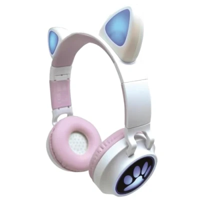 Image de Casque audio 2 en 1 avec oreilles de chat pour écouter votre musique sans fil Bluetooth 5.0