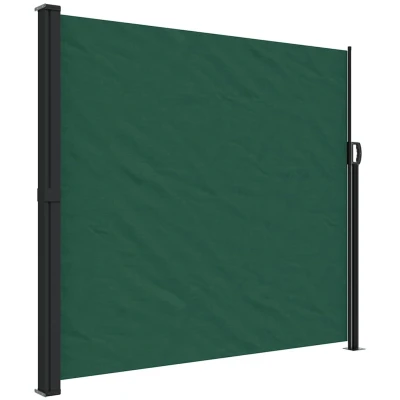 Afbeelding van Tuinscherm uittrekbaar 180x600 cm donkergroen