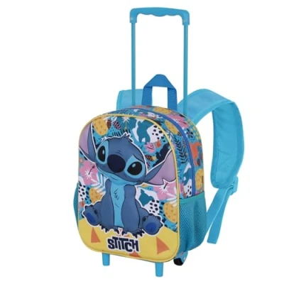 Afbeelding van Karactermania Lilo en Stitch Turquoise 3D Rugzak met Wielen Klein Kleuren Disney