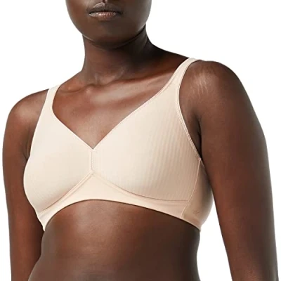 Afbeelding van Triumph Modern SOFT &amp; Cotton N Triangel BH, Dames, Maat: 100E, Neutral beige