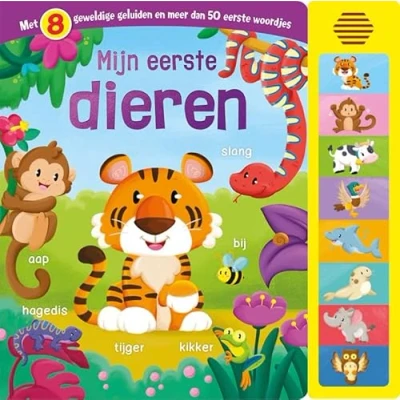 Afbeelding van 8 geluiden Geluidenboek Mijn eerste dieren