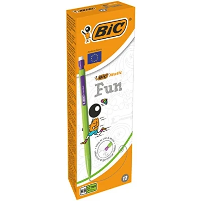 Afbeelding van BIC Matic Fun vulpotlood 0,7 mm HB verschillende kleuren, doos met 12 stuks