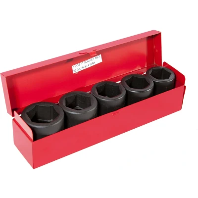 Afbeelding van Airpress Impactdoppenset 5 Delig 1&quot;