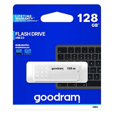 Afbeelding van Goodram USB flash drive UME2 128 GB Type A 2.0 Wit
