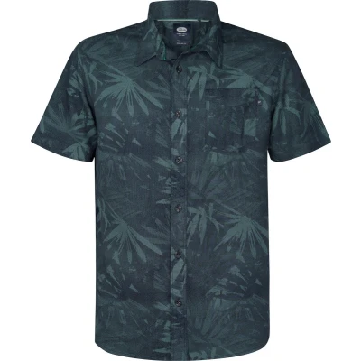 Afbeelding van Petrol Industries Heren All over Print Overhemd Seafoamview Groen Maat S