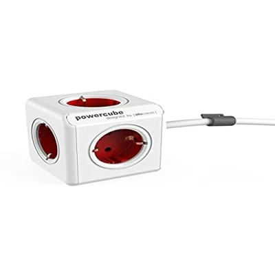 Afbeelding van Allocacoc PowerCube Extended Tafelcontactdoos Wit Contactdozen