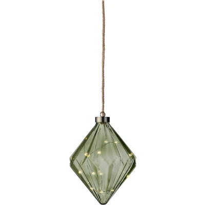 Afbeelding van Lumineo Micro LED diamant lamp 16 cm 15 lampjes Groen