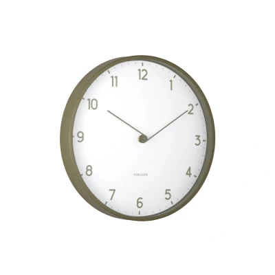 Afbeelding van Karlsson Wandklok Sencillez Army green Ø30cm