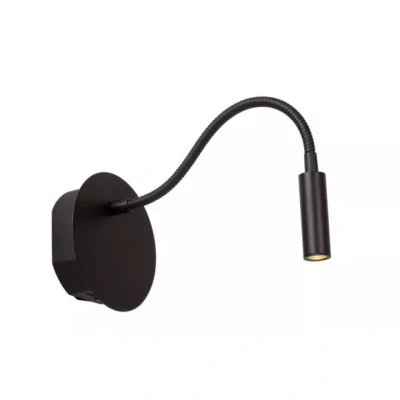 Afbeelding van Lucide JOLIJN Oplaadbare Bedlamp Accu/Batterij 11 cm LED 1x2W 3000K Magnetisch Zwart