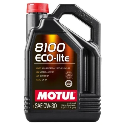 Afbeelding van Motul 8100 Eco Lite 0W30 5L 110889