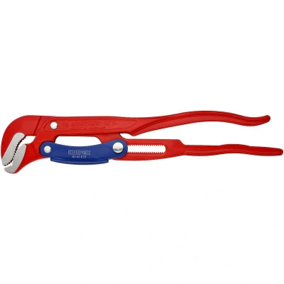Image de KNIPEX 83 60 015 clé à pipe en forme de S avec réglage rapide rouge laquée 420 mm