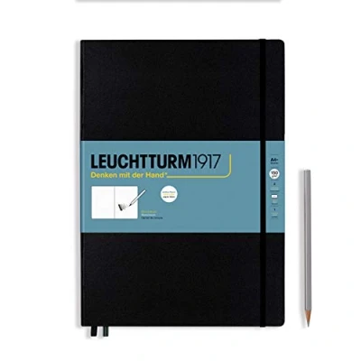 Afbeelding van Leuchtturm1917 A4+ Master Schetsboek met harde kaft Black