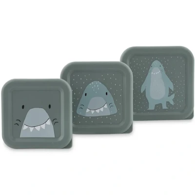 Afbeelding van Trixie Mr. Shark Snackbox 3pc light grey