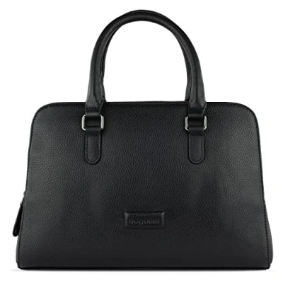 Afbeelding van bugatti Elsa leren damestas, elegante en moderne handtas voor dames, zwart.
