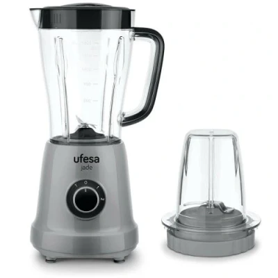 Image de Blender Ufesa BS4709 70205195 220V 500W 1.5L 2 Vitesses Lames en Acier Inoxydable Verrou de Sécurité Gris