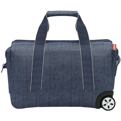 Afbeelding van Reisenthel Travelling Allrounder Trolley herringbone dark blue Handbagage koffer