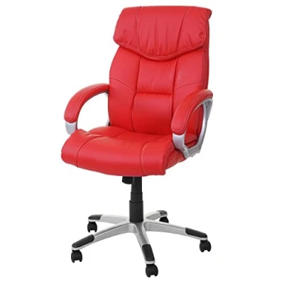 Afbeelding van Mendler M61 bureaustoel, klassiek, kunstleer, rood
