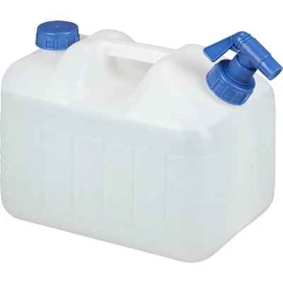Afbeelding van Relaxdays jerrycan met kraan voor drinkwater BPA vrij water kraantje 10 Liter