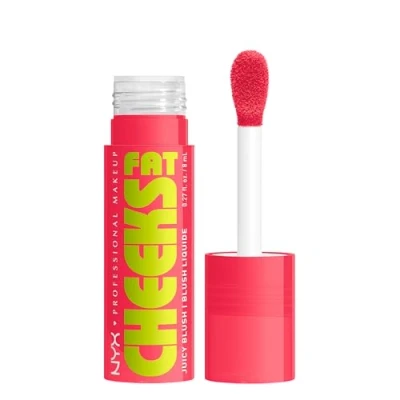 Afbeelding van NYX Professional Makeup Verhelderende vloeibare Blush Volle en kleurrijke wangen Veganistische formule 24 uur hydratatie 12 grip Fat Cheeks Kleur: Bouncing Berry