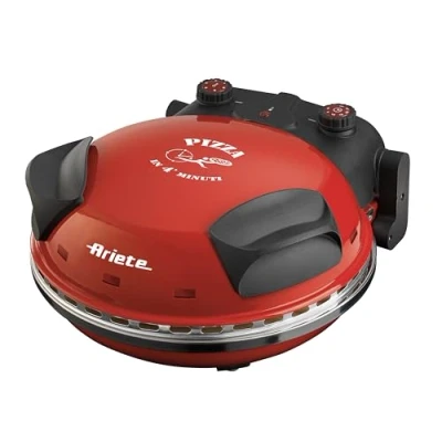Afbeelding van Ariete 0917/00 PIZZA IN 4 &#039;MINUTES pizzaoven 1200W timer diameter 32 cm tot 400C rood