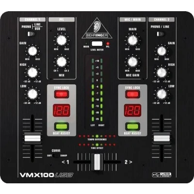 Image de Behringer PRO MIXER VMX100USB mixeur analogique 2 canaux