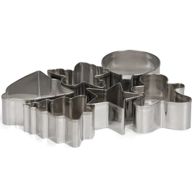 Afbeelding van Patisse Set 6 Uitduwvormpjes Kerst Inox