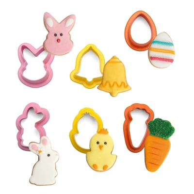Afbeelding van Koekjes Uitstekerset Pasen Mini Figuren Set/6