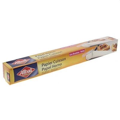 Afbeelding van Albal Bakpapier, antiaanbaklaag, eenvoudig uitnemen, 8 m, 2 stuks
