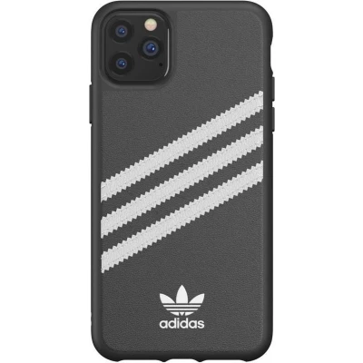 Afbeelding van adidas Moulded Case PU PC en TPU logo hoesje voor iPhone 11 Pro Max zwart
