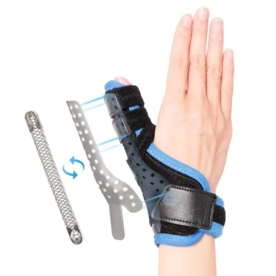 Afbeelding van YiYame duimspalk, linker en rechter rhizoartrose spalk voor Dequervain tendinitis, gebroken duim, verstuiking, artritis, duimsteun, L/XL