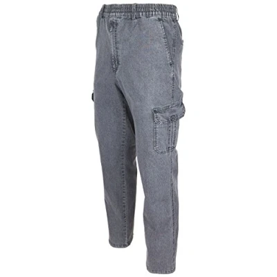 Afbeelding van SOUNON Cargojeans voor heren, slip on jeans, stretch, 5 kleuren, M tot 5XL, Antraciet