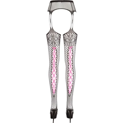 Afbeelding van Jarretel look panty open kruis