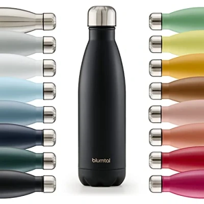 Afbeelding van Blumtal Thermosfles Met dubbele wand Thermosbeker Koffie, Thee en Koele dranken Travel Mug 750ml Zwart