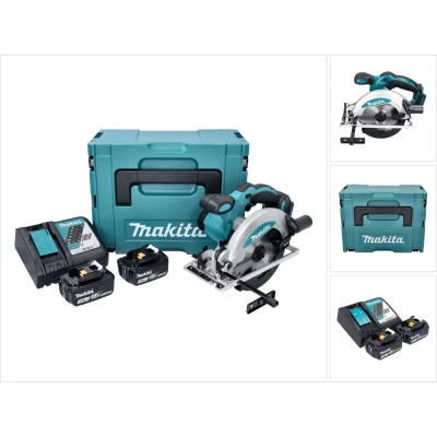 Afbeelding van Makita DSS 610 RFJ accucirkelzaag 18 V 165 mm + 2x accu 3.0 Ah lader Makpac